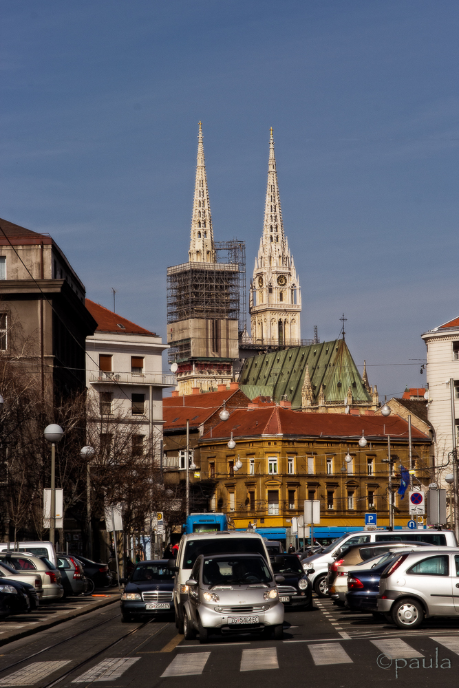 A view of Zagreb Cathedral